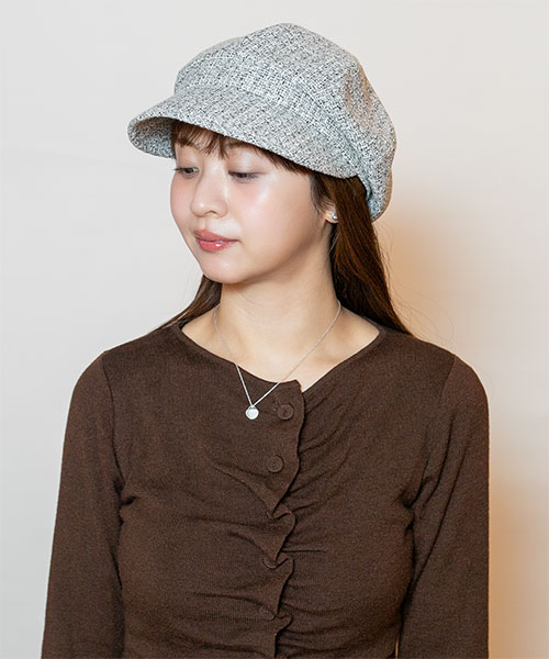 モデル頭囲：56cm 着用サイズ：ONESIZE