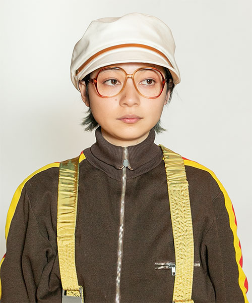 モデル頭囲：54cm 着用サイズ：ONESIZE