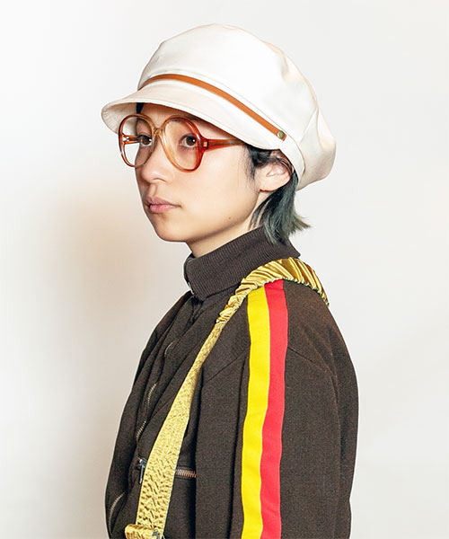 モデル頭囲：54cm 着用サイズ：ONESIZE