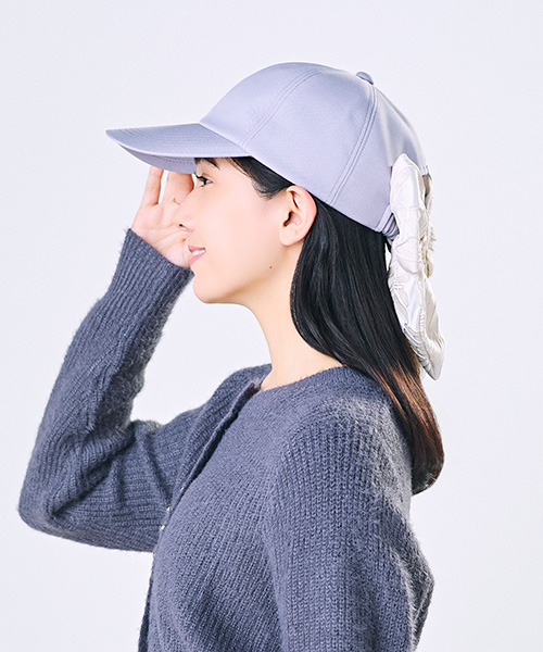 モデル頭囲：56cm 着用サイズ：ONESIZE