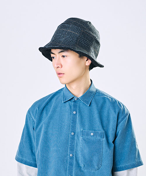 モデル頭囲：58cm 着用サイズ：ONESIZE