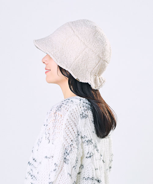 モデル頭囲：54cm 着用サイズ：ONESIZE