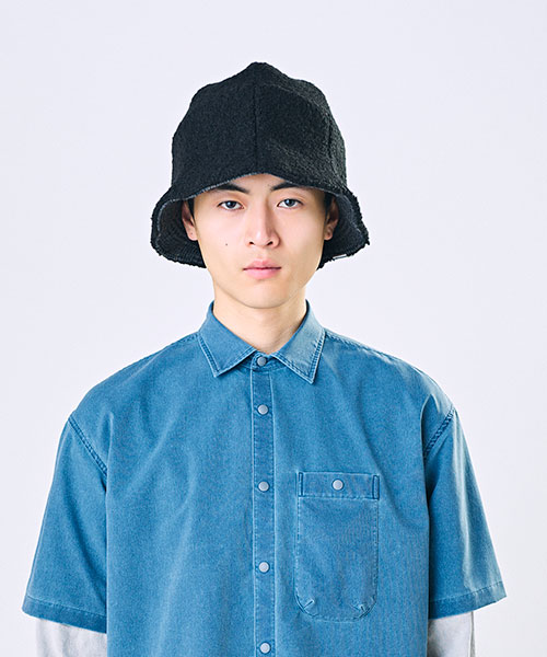 モデル頭囲：58cm 着用サイズ：ONESIZE