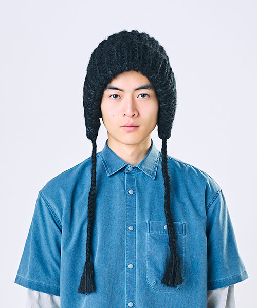 モデル頭囲：59cm 着用サイズ：ONESIZE