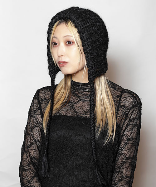 モデル頭囲：58cm 着用サイズ：ONESIZE