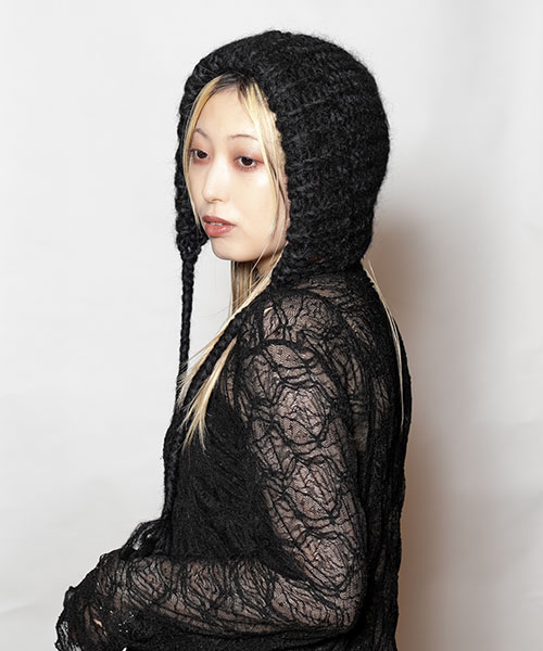 モデル頭囲：58cm 着用サイズ：ONESIZE