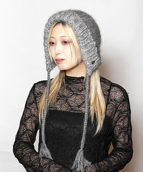 モデル頭囲：58cm 着用サイズ：ONESIZE