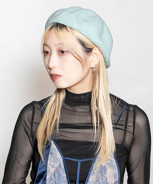 モデル頭囲：58cm 着用サイズ：ONESIZE
