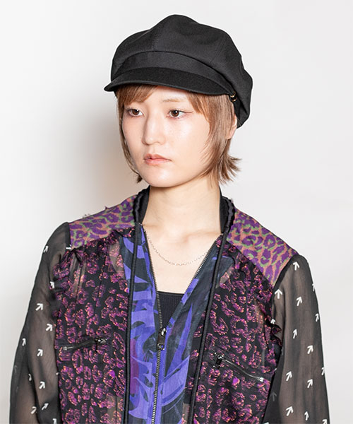モデル頭囲：55cm 着用サイズ：ONESIZE