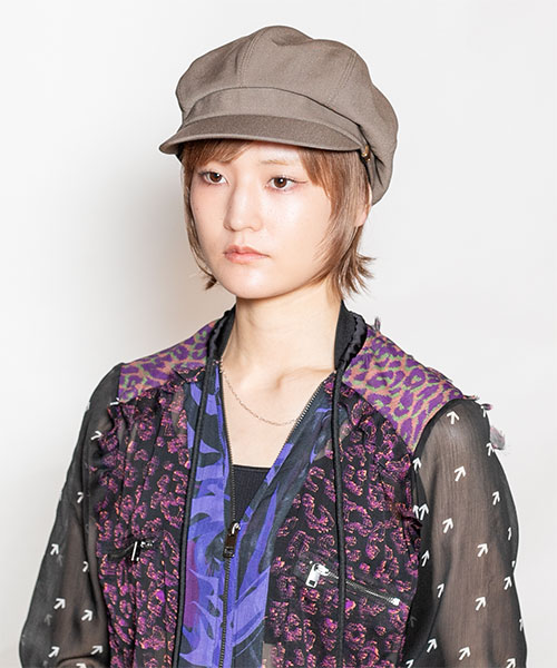 モデル頭囲：55cm 着用サイズ：ONESIZE