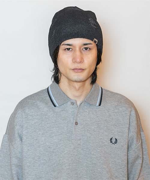 モデル頭囲：58cm 着用サイズ：ONESIZE