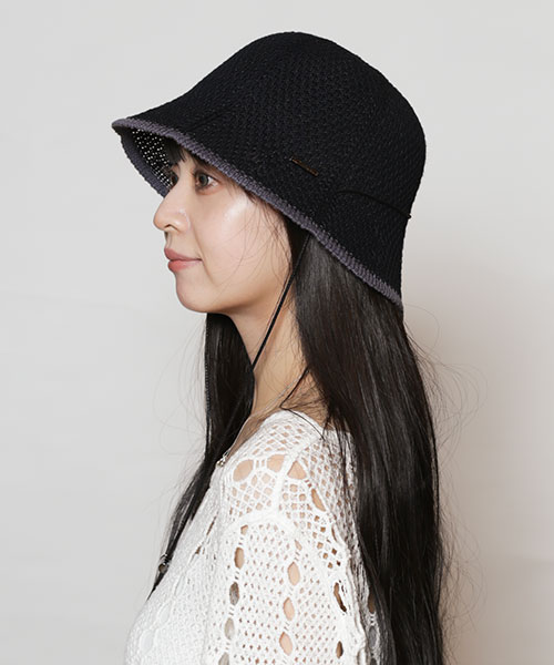 モデル頭囲：56cm 着用サイズ：ONESIZE