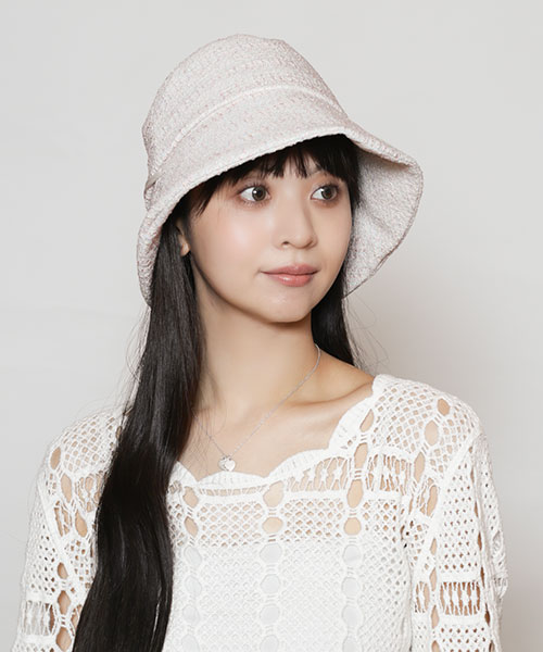 モデル頭囲：56cm 着用サイズ：ONESIZE