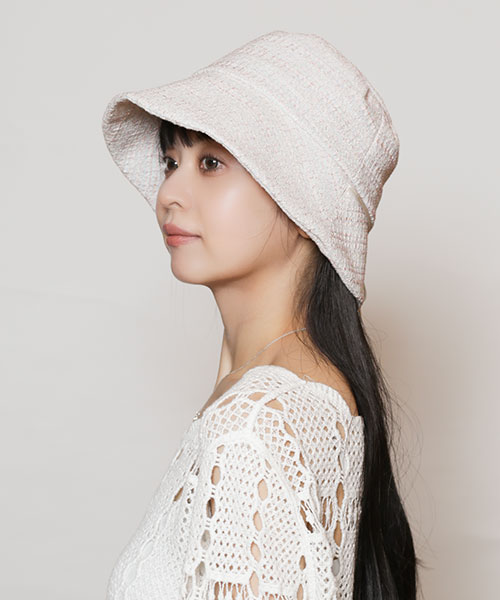 モデル頭囲：56cm 着用サイズ：ONESIZE