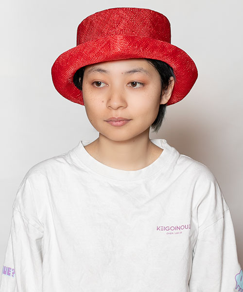 モデル頭囲：54cm 着用サイズ：ONESIZE