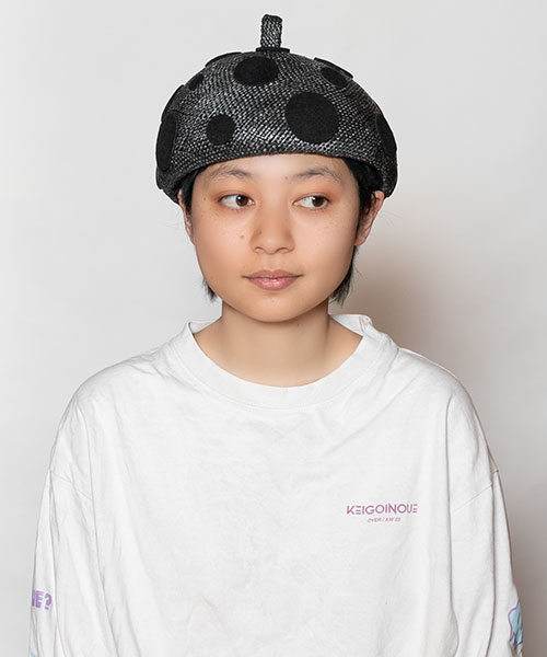 モデル頭囲：54cm 着用サイズ：ONESIZE