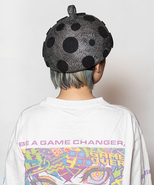 モデル頭囲：54cm 着用サイズ：ONESIZE