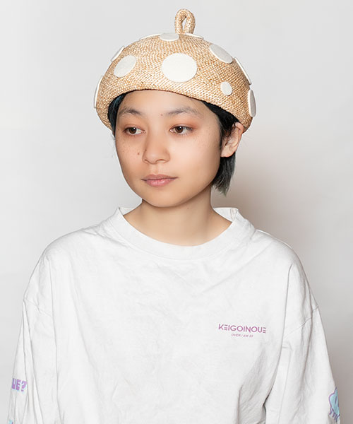 モデル頭囲：54cm 着用サイズ：ONESIZE