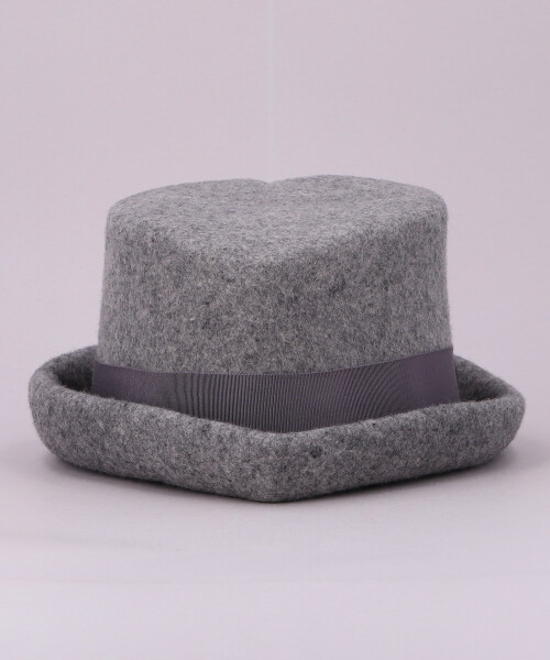HEART HAT AW GRAY ONESIZE