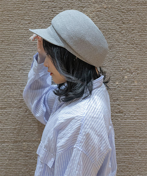 モデル頭囲：55cm 着用サイズ：ONESIZE