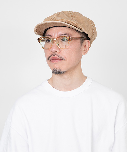モデル頭囲：56.5cm 着用サイズ：ONESIZE