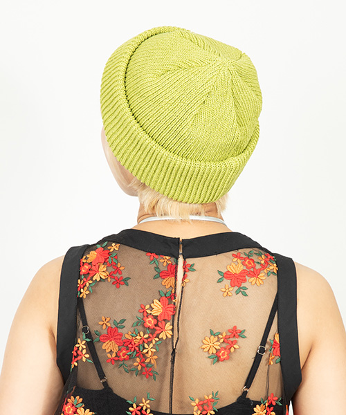モデル頭囲：54.5cm 着用サイズ：ONESIZE