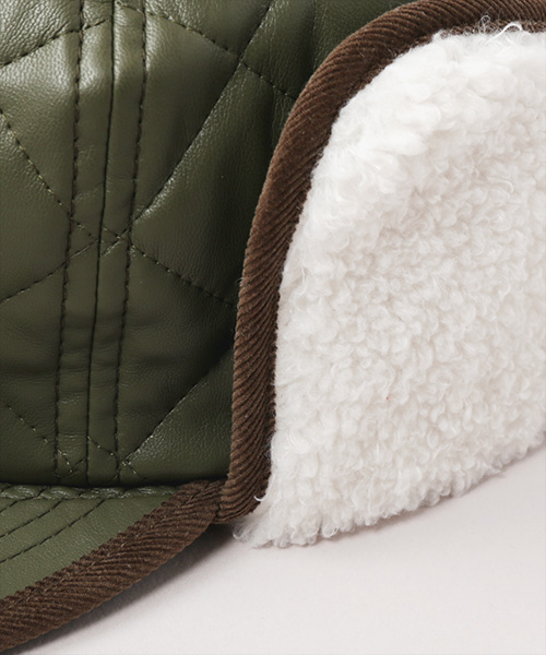 QUILTING EARFLAP CAP(ONESIZE KHAKI): キャップ｜帽子通販