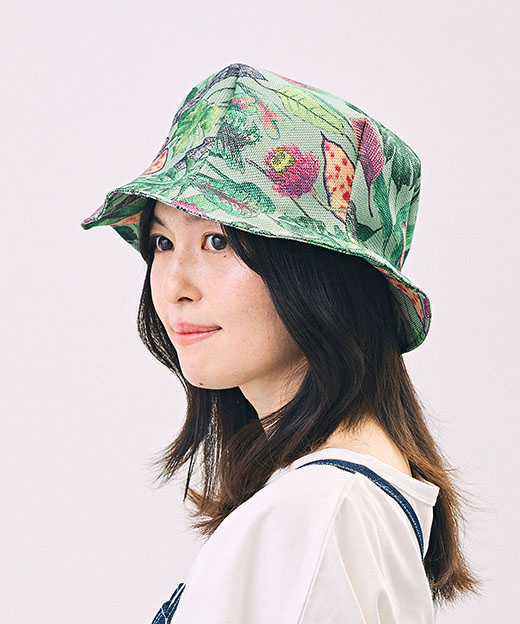 モデル頭囲：53cm 着用サイズ：ONESIZE