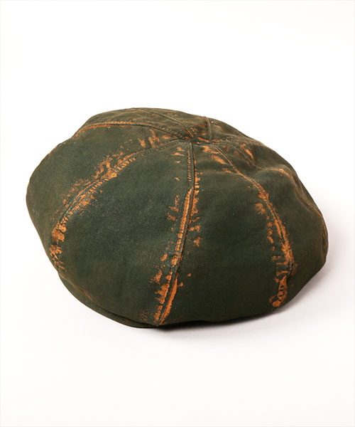 VINTAGE PAINTED BERET KHAKI ONESIZE