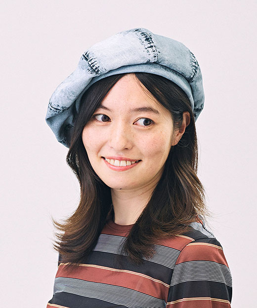 モデル頭囲：53cm 着用サイズ：ONESIZE