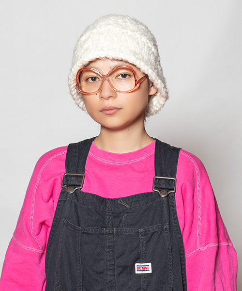 モデル頭囲：54cm 着用サイズ：ONESIZE