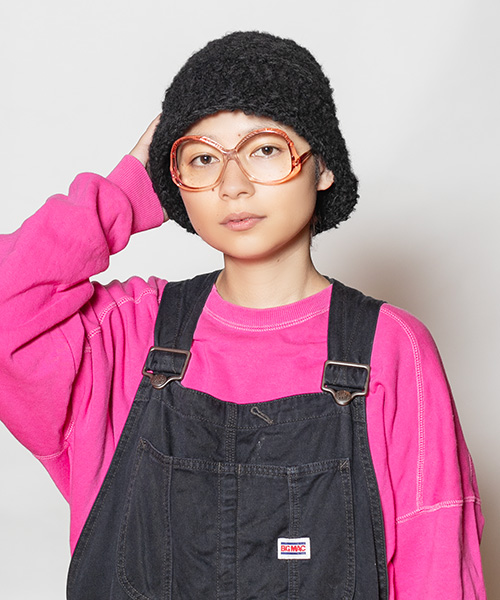 モデル頭囲：54cm 着用サイズ：ONESIZE