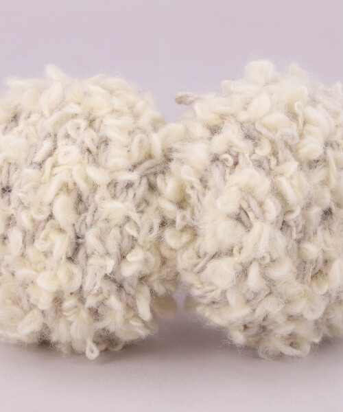 HAND KNITTED EARMUFFS WHITE ONESIZE