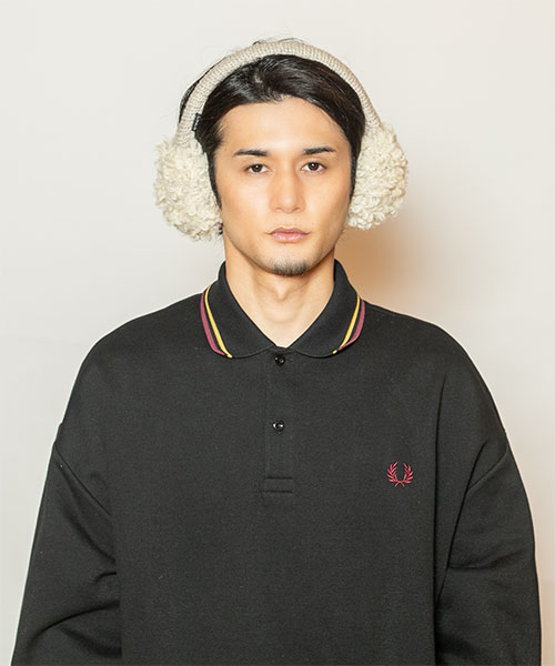 モデル頭囲：58cm 着用サイズ：ONESIZE