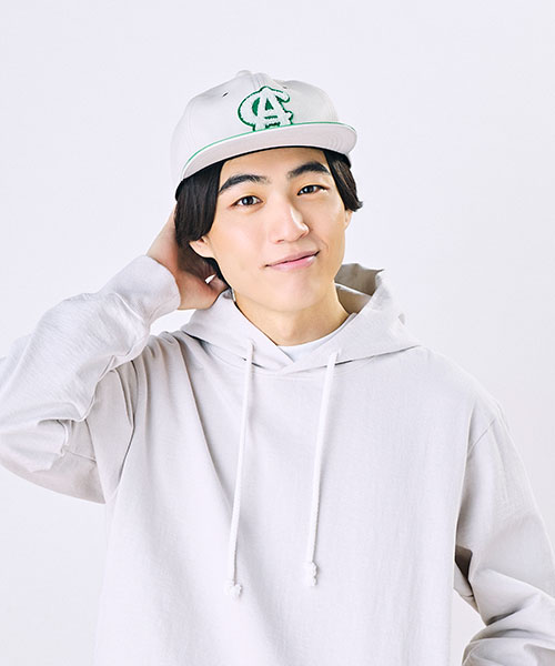 モデル頭囲：58cm 着用サイズ：ONESIZE