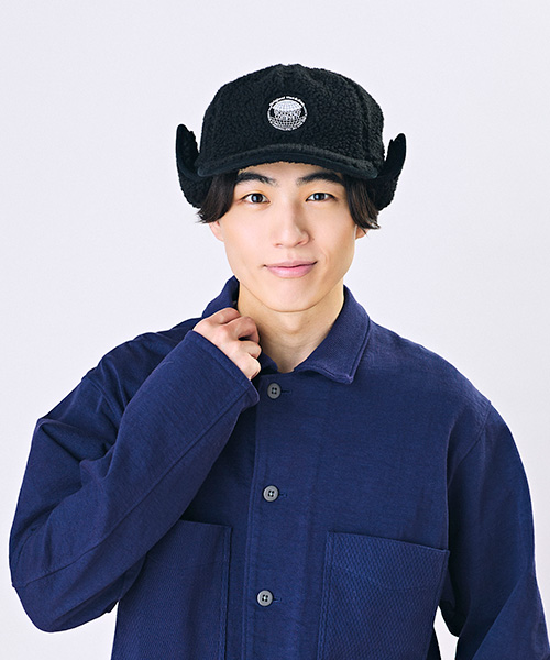 モデル頭囲：58cm 着用サイズ：ONESIZE