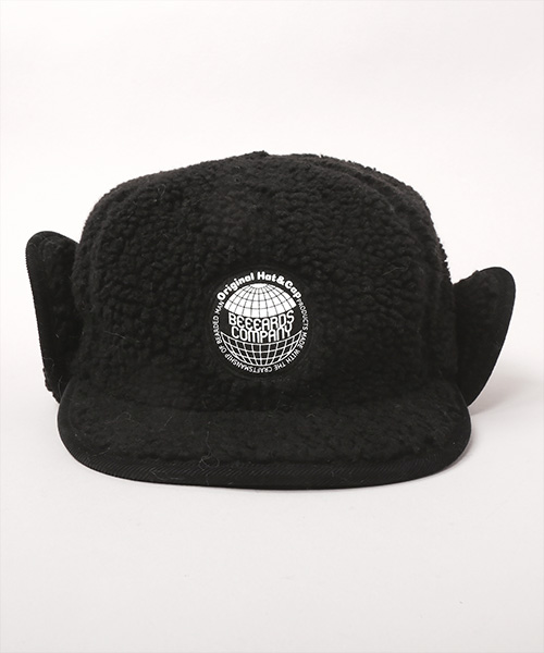 BOA EARFLAP CAP BLACK ONESIZE