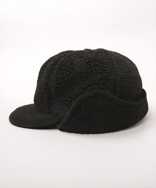 BOA EARFLAP CAP BLACK ONESIZE