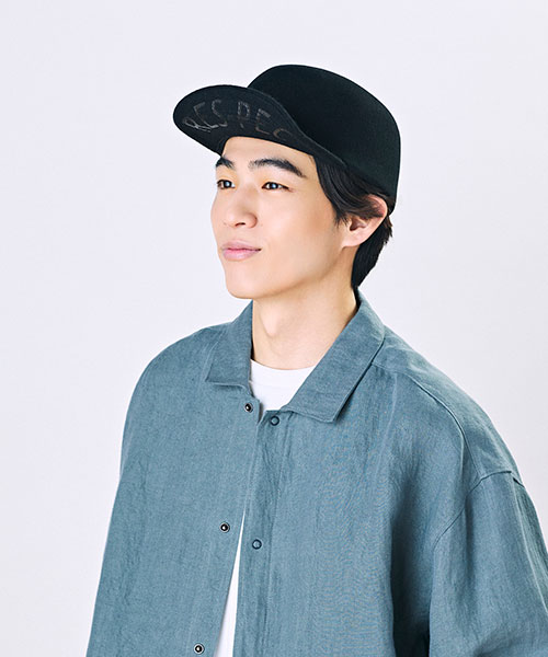 モデル頭囲：58cm 着用サイズ：ONESIZE