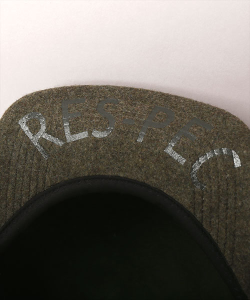 CF PRINTED BRIM FELT CAP BLACK ONESIZE