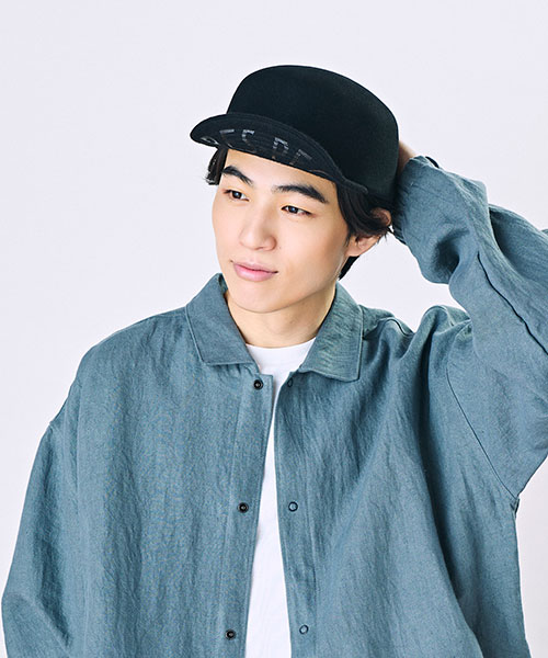 モデル頭囲：58cm 着用サイズ：ONESIZE
