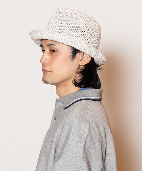 モデル頭囲：58cm 着用サイズ：ONESIZE