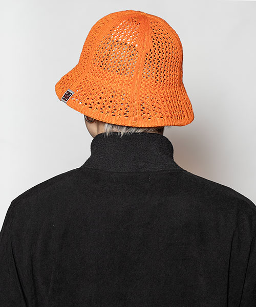 モデル頭囲：58.5cm 着用サイズ：ONESIZE