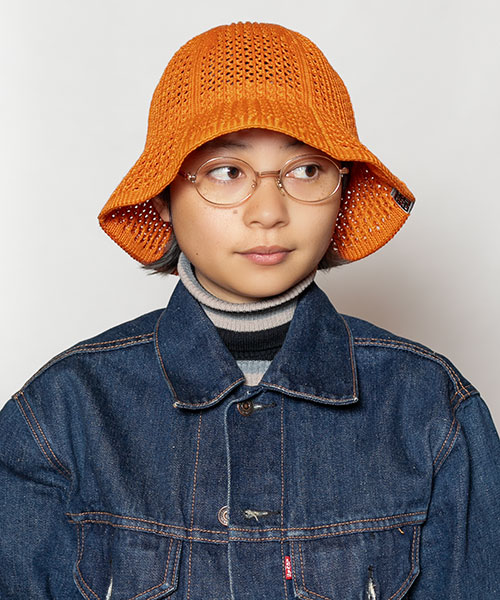 モデル頭囲：54cm 着用サイズ：ONESIZE