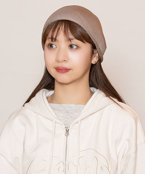 モデル頭囲：56cm 着用サイズ：ONESIZE