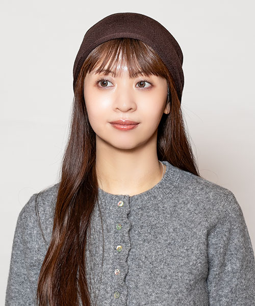 モデル頭囲：56cm 着用サイズ：ONESIZE