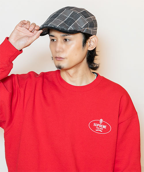モデル頭囲：58cm 着用サイズ：ONESIZE