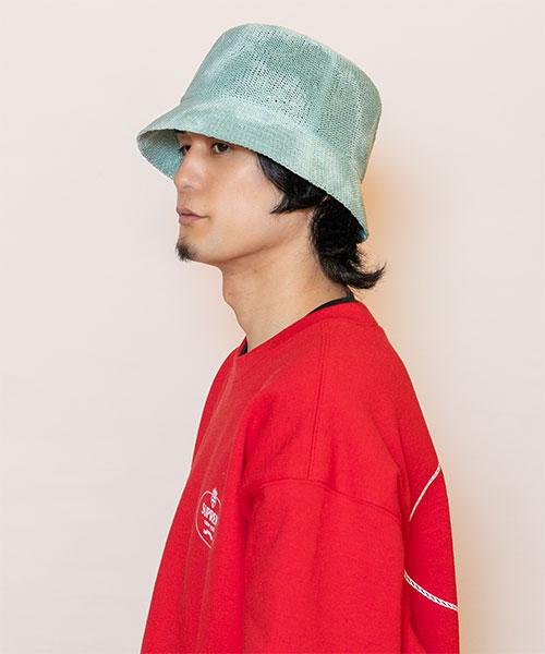 モデル頭囲：58cm 着用サイズ：ONESIZE