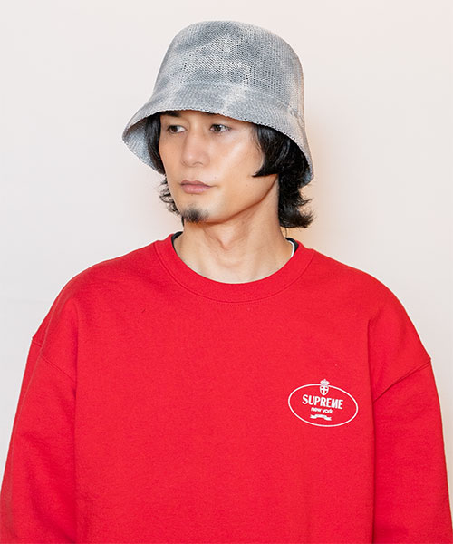 モデル頭囲：58cm 着用サイズ：ONESIZE