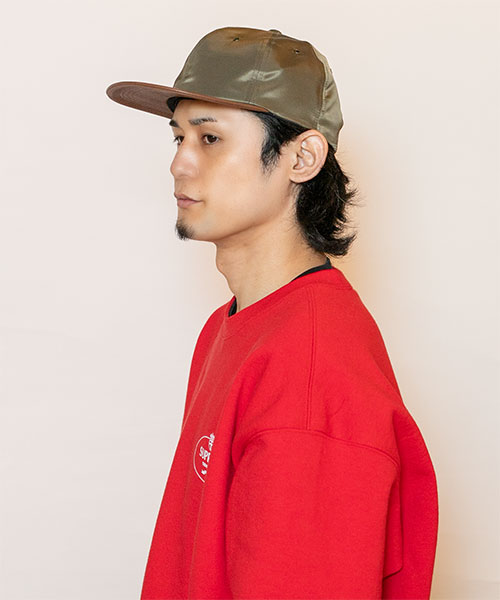 モデル頭囲：58cm 着用サイズ：ONESIZE